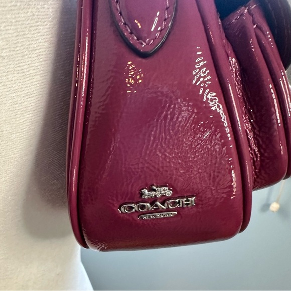 NWT Coach Ashton Baguette Bag CV943 Silver Pink Shoulder Handbag - Picture 11 of 16